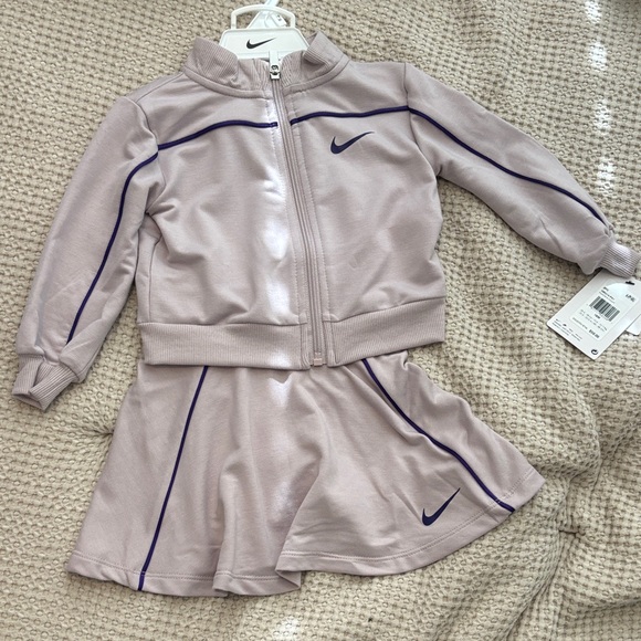 Nike Other - Nike Kids' Lavender Track Suit with Navy Details